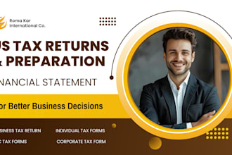 prepare and sign financial statement review financial tax return CPA letter