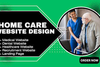design medical website, dental portfolio, healthcare on godaddy, hostinger,