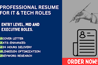write a professional ats optimized resume and cover letter