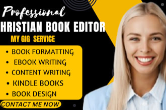 do christian ebook existing content editing and formatting book cover design