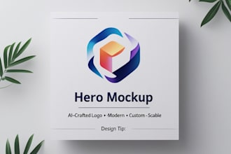 design an ai generated logo with visual assets for your brand