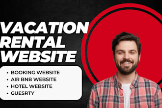 build vacation rental website, air bnb, hotel website lodgify, guesty on godaddy