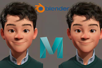 create 3d cartoon character 3d stylized character   game animation in rendering