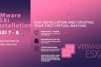 install vmware 7 or 8 on your hetzner server