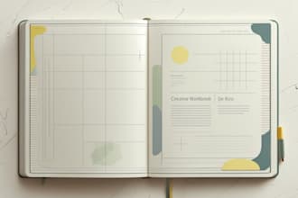 design journal, workbook, planner design lead magnet ebook create fillable PDF