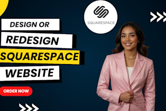 setup squarespace website, design or redesign squarespace landing page