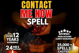 cast lost love contact me spell ex back return to me love spell
