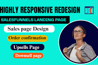 do thrivecart, gohigh level landing page, checkout page redesigning or fix error