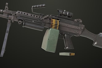 design stylized or realistic 3d game weapons, gun model, props, and environments