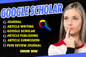 write and publish your research article in high index journals on google scholar