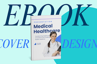 design a professional book cover or ebook cover