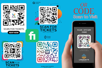 create custom qr code for business cards event ticket digital invitation card