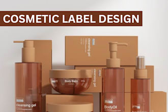 do cosmetic label, cosmetic packaging design, bottle label design, box design