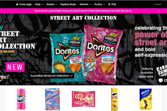 design snacks shopify store chocolate website snacks website ice cream store