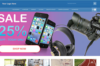 build seo electronics website for gadget laptops camera smartphone shopify store