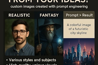create top notch custom ai generated images using advanced prompt engineering