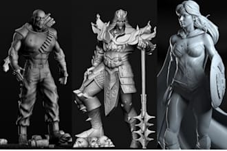 sculpt 3d model character figure 3d print model 3d toy model 3d figure anime