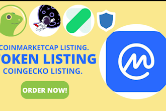 fast listing, coin listing, token listing, coinmarketcap, coingecko, ico listing