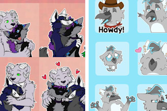 create custom furry telegram stickers, crypto stickers discord sticker packs