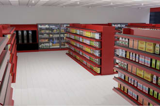 redesign 3d cgi supermarket,shop layout,hostel interior design,virtual staging