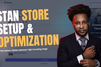 stan store setup design optimization funnel build digital product ecommerce
