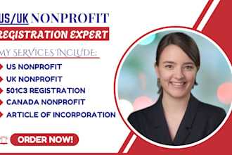 do US, UK charity, canada nonprofit registration, cra, cio, 50ic3 registration