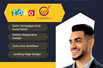 set up zoho crm zoho campaign engagebay sites zoho one landing page zoho sites