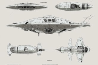 design spaceships and sci fi vehicles