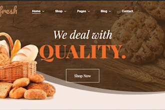 build bakery restaurant, food ordering bakery ecommerce website marketing expert