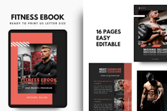 design ebook self love workout plans meal diet recipe creation nutrition planner