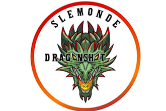 create a high quality dragon logo design