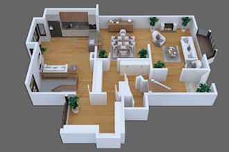 do architecture 3d floor plan, 3d modeling and rendering