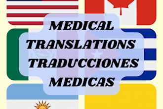 traducción de expedientes medicos o investigaciones