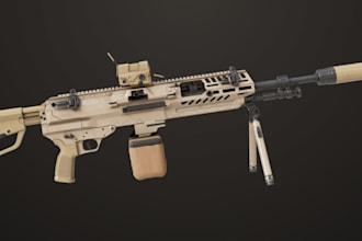 model 3d weapon model 3d game assets, fivem gun ,3d hard surface model,3d assets