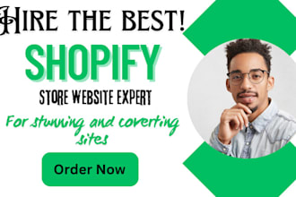 redesign shopify store for high conversion rate cro, build dropshipping website