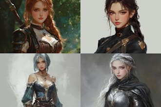 create fantasy character artwork