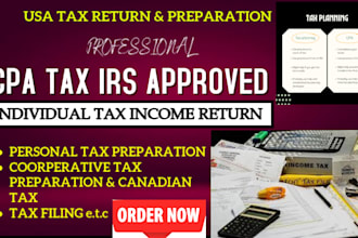 prepare and file US tax filings 1040 1120 and 5472 for non resident US llc