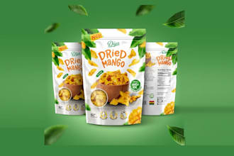 do packaging box and label design with source file