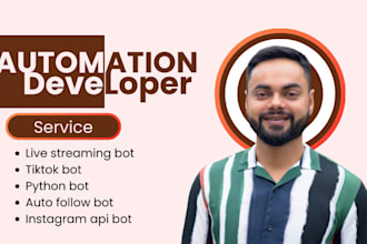code tiktok bot, instagram api bot,  auto follow bot, live streaming twitch bot