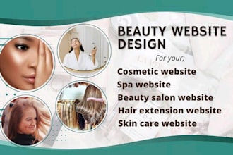 do beauty website cosmetic website salon website spa website