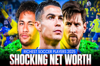 design viral football or soccer youtube thumbnails