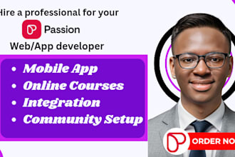 publish and setup passion io app for online course app