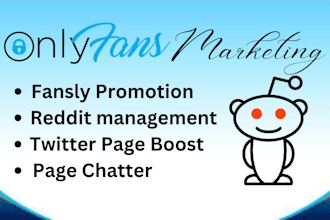 do onlyfans page management fansly fanvue promotion twitter x marketing chatters