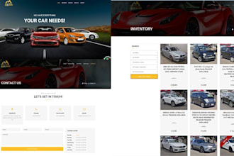 make automotive car dealership website, car detailing, dealership website