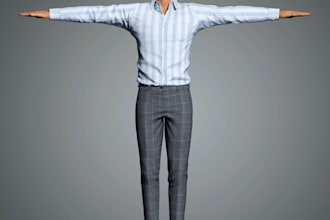 build 3d metahuman character,3d head model, xgen hair, rig3d ue5, idle animation