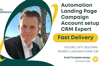 set up real estate crm lofty crm, boldtrail, kvcore, chime, follow up boss, idx