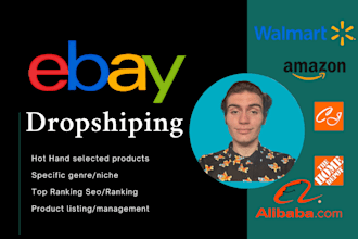 set up ebay dropshipping listings amazon , walmart and more