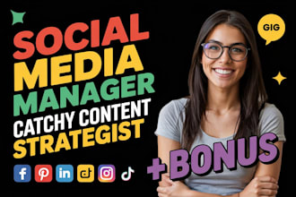 do digital marketing, manage social media, create strategy and content plan