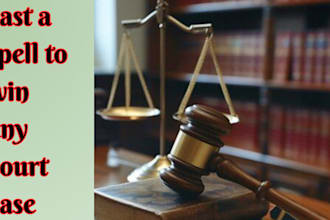 cast a legal spell to help you win a court case or any dispute