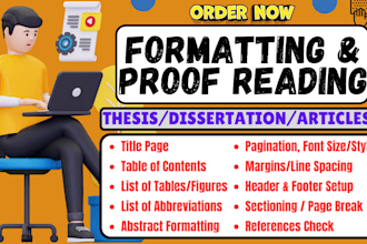professionally edit and format your word documents, thesis, report, article